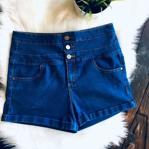 Tinseltown Pants - TINSELTOWN Hi Rise Denim Stretch Jean Shorts 9